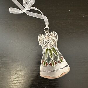 I said a prayer for you today Guardian angel Ornament stained glass look Ganz